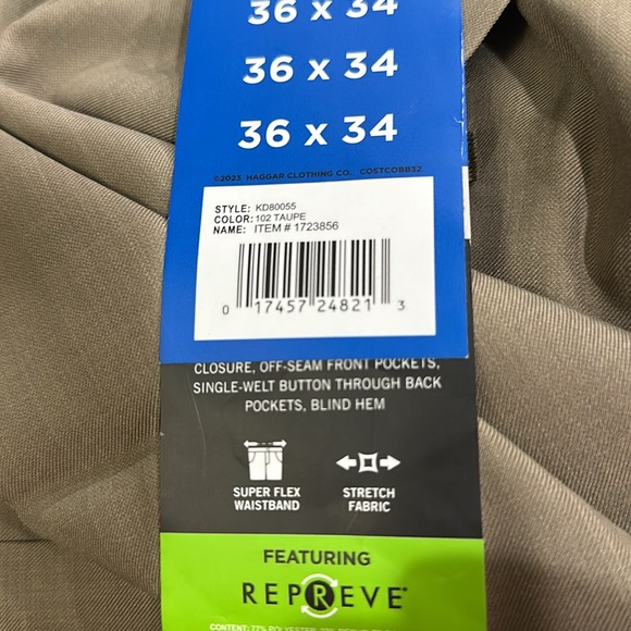 NWT Kenneth Cole Reaction Men’s Techni-cole Performance Dressing Pant - Picture 6 of 9